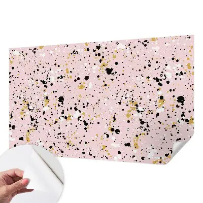 Fotobehang voor de kinderkamer met een artistiek plekkenpatroon
