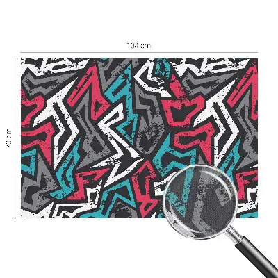 Fotobehang babykamer met een abstract mozaïekpatroon