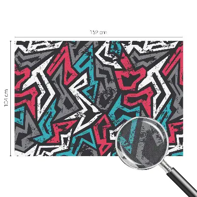 Fotobehang babykamer met een abstract mozaïekpatroon