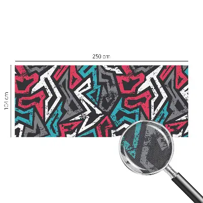 Fotobehang babykamer met een abstract mozaïekpatroon