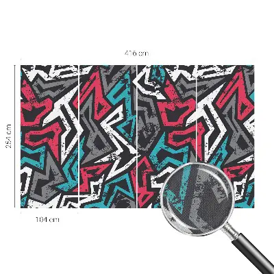 Fotobehang babykamer met een abstract mozaïekpatroon