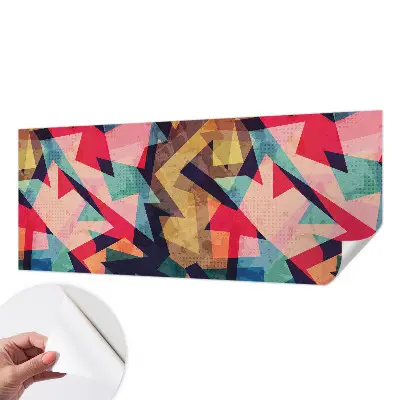 Zelfklevend fotobehang met een kleurrijk patroon
