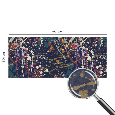 Foto behang voor de keuken met een kleurrijke abstracte print