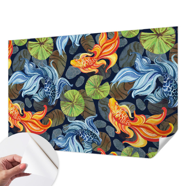 Zelfklevend fotobehang op maat Vispatronen