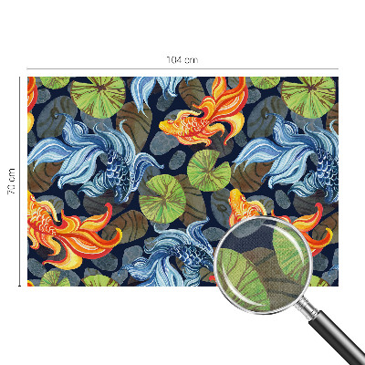 Zelfklevend fotobehang op maat Vispatronen