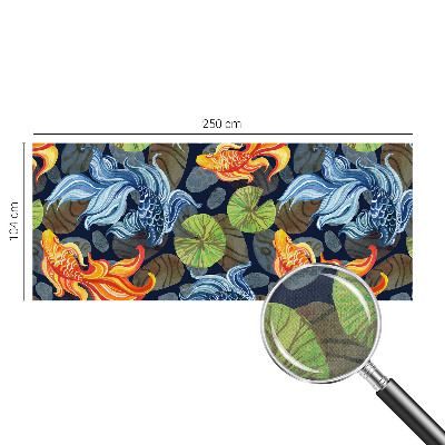 Zelfklevend fotobehang op maat Vispatronen