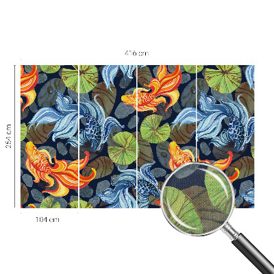 Zelfklevend fotobehang op maat Vispatronen