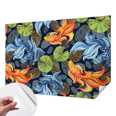 Zelfklevend fotobehang op maat Vispatronen