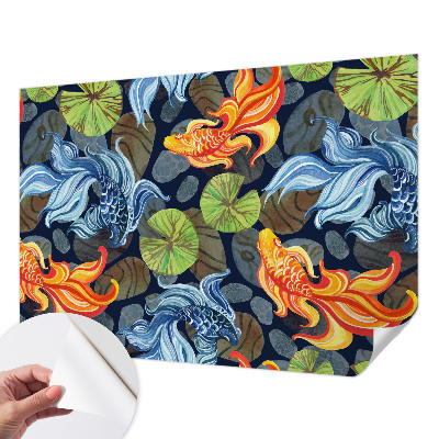 Zelfklevend fotobehang op maat Vispatronen