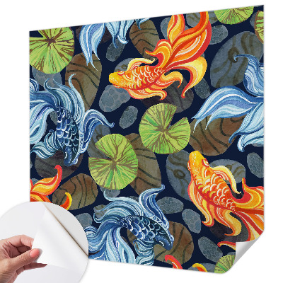 Zelfklevend fotobehang op maat Vispatronen