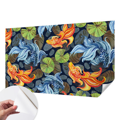 Zelfklevend fotobehang op maat Vispatronen