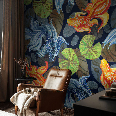 Zelfklevend fotobehang op maat Vispatronen