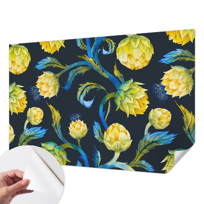 Zelfklevende behangsticker met het Plantenvirtuoos-design