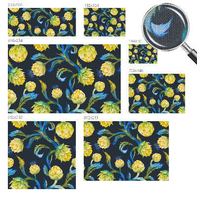 Zelfklevende behangsticker met het Plantenvirtuoos-design