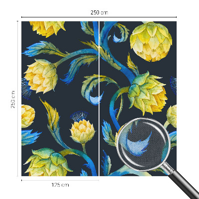 Zelfklevende behangsticker met het Plantenvirtuoos-design