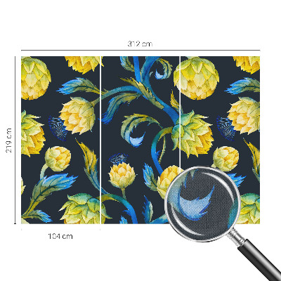 Zelfklevende behangsticker met het Plantenvirtuoos-design