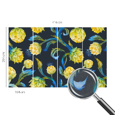 Zelfklevende behangsticker met het Plantenvirtuoos-design