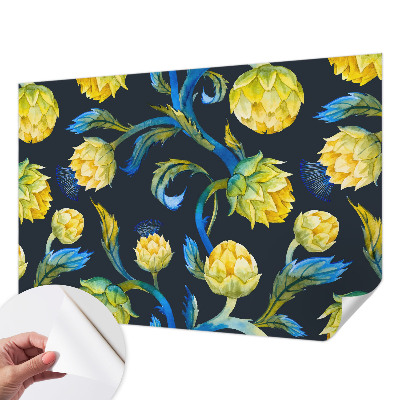 Zelfklevende behangsticker met het Plantenvirtuoos-design