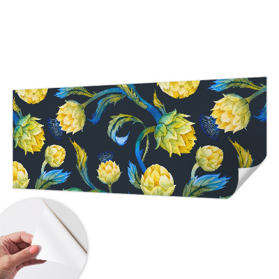 Zelfklevende behangsticker met het Plantenvirtuoos-design