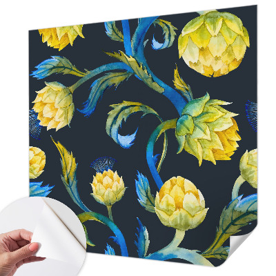 Zelfklevende behangsticker met het Plantenvirtuoos-design