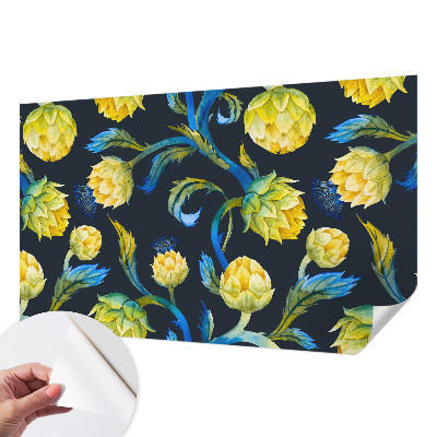 Zelfklevende behangsticker met het Plantenvirtuoos-design