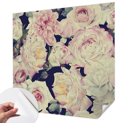 Fotobehang voor de kinderkamer met een bloemenboeket als motief