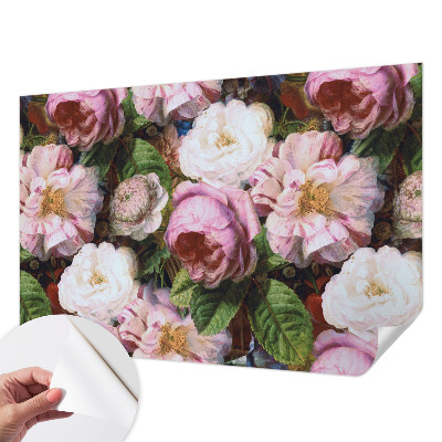 Fotobehang voor kinderkamer met een bloemig elegantiepatroon