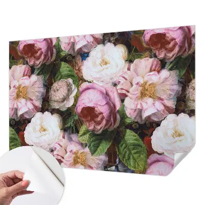 Fotobehang voor kinderkamer met een bloemig elegantiepatroon