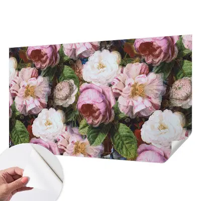 Fotobehang voor kinderkamer met een bloemig elegantiepatroon