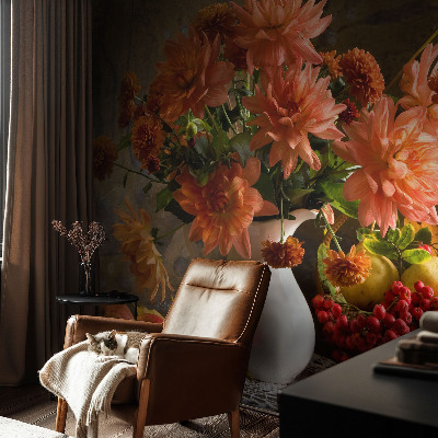 Fotobehang babykamer Herfstcompositie