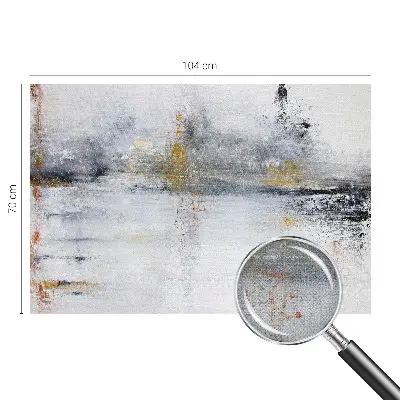 Foto behang voor de keuken met harmonieuze abstracte print