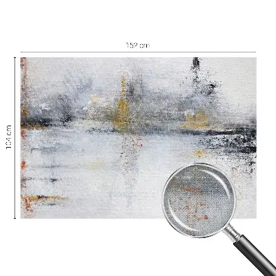 Foto behang voor de keuken met harmonieuze abstracte print