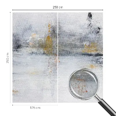 Foto behang voor de keuken met harmonieuze abstracte print
