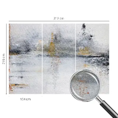 Foto behang voor de keuken met harmonieuze abstracte print
