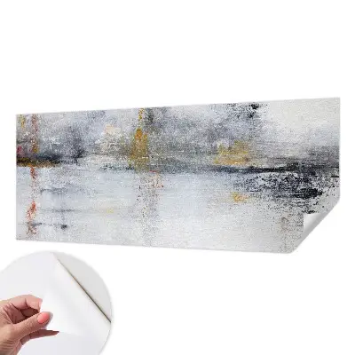 Foto behang voor de keuken met harmonieuze abstracte print