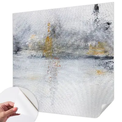 Foto behang voor de keuken met harmonieuze abstracte print