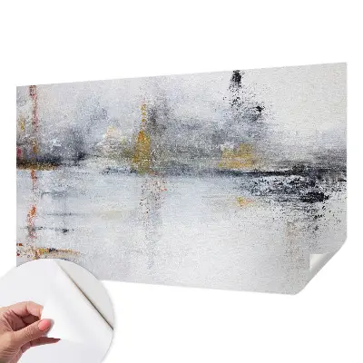 Foto behang voor de keuken met harmonieuze abstracte print