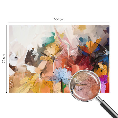 Zelfklevende behangsticker Abstracte bloemen