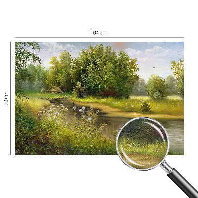 Zelfklevend fotobehang op maat Landelijk landschap