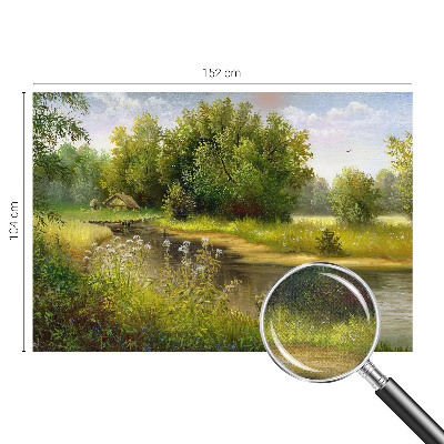 Zelfklevend fotobehang op maat Landelijk landschap