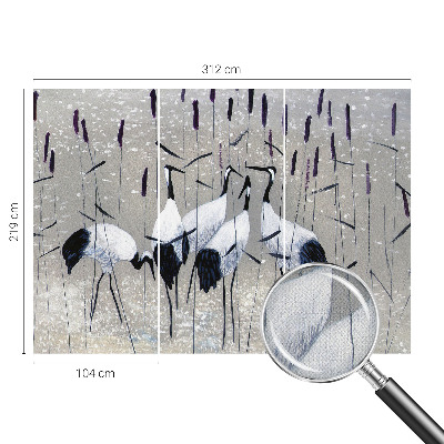 Fotobehang voor kinderkamer Harmonieuze kraanvogels