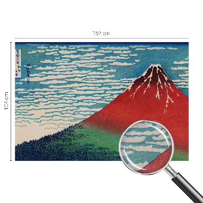 Zelfklevend fotobehang met een rood berglandschap