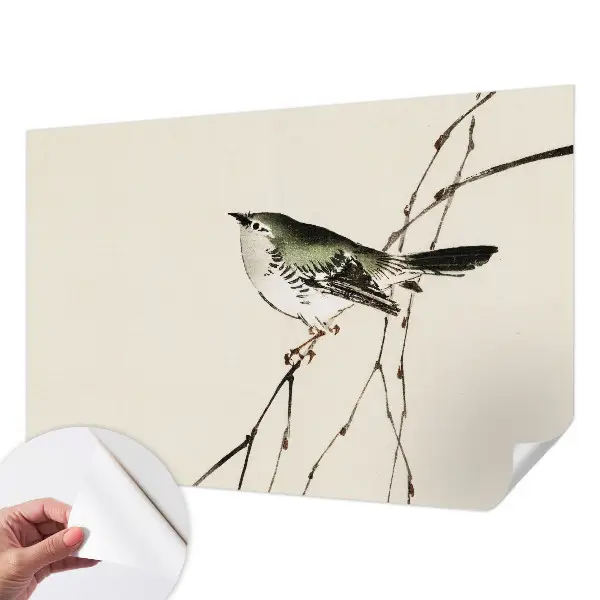 Zelfklevend fotobehang op maat met een harmonieuze vogelprint