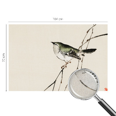 Zelfklevend fotobehang op maat Harmonieuze vogel