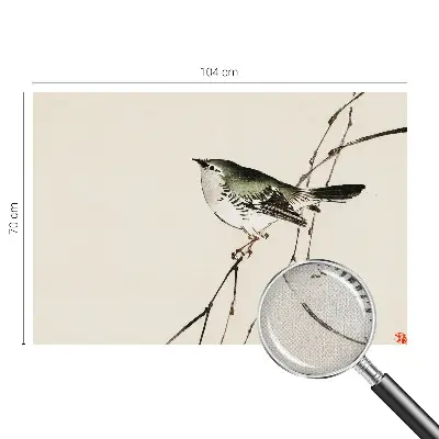 Zelfklevend fotobehang op maat met een harmonieuze vogelprint