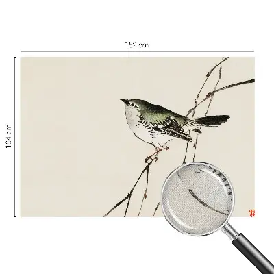 Zelfklevend fotobehang op maat met een harmonieuze vogelprint