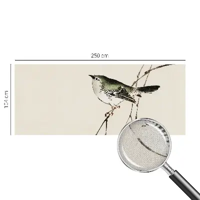Zelfklevend fotobehang op maat met een harmonieuze vogelprint