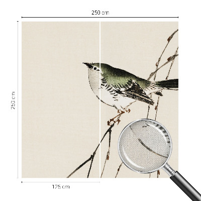 Zelfklevend fotobehang op maat Harmonieuze vogel