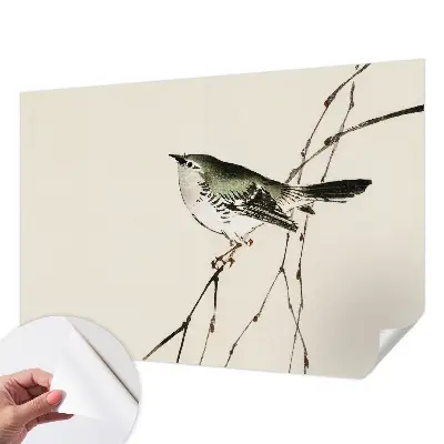 Zelfklevend fotobehang op maat met een harmonieuze vogelprint
