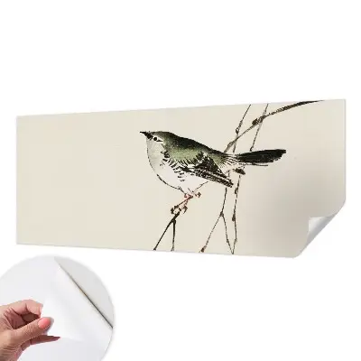 Zelfklevend fotobehang op maat met een harmonieuze vogelprint
